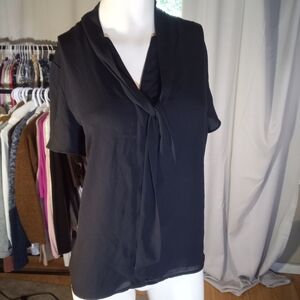 Reitmans Black Blouse Chic Top